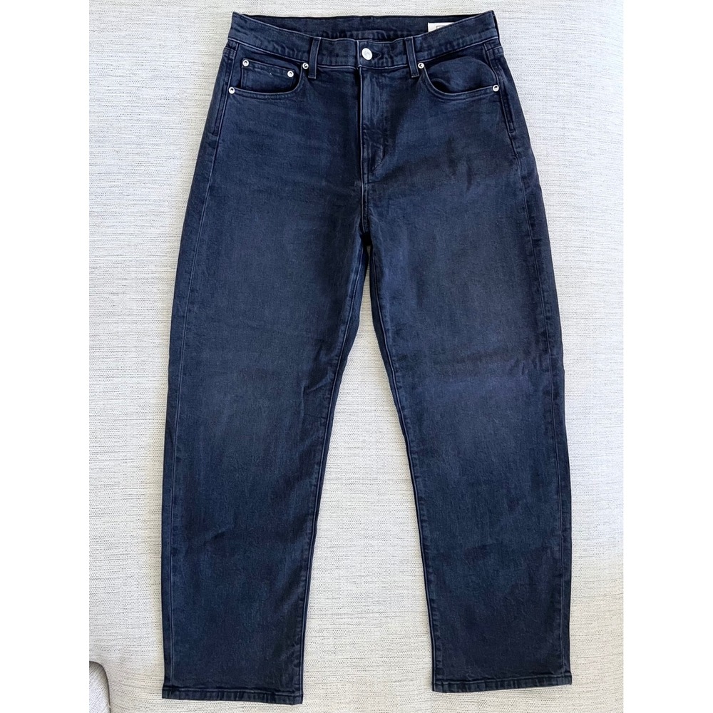 AYR The Getup 30S Film Noir Washed Black Barrel Leg Jeans Short Inseam - Picture 4 of 9